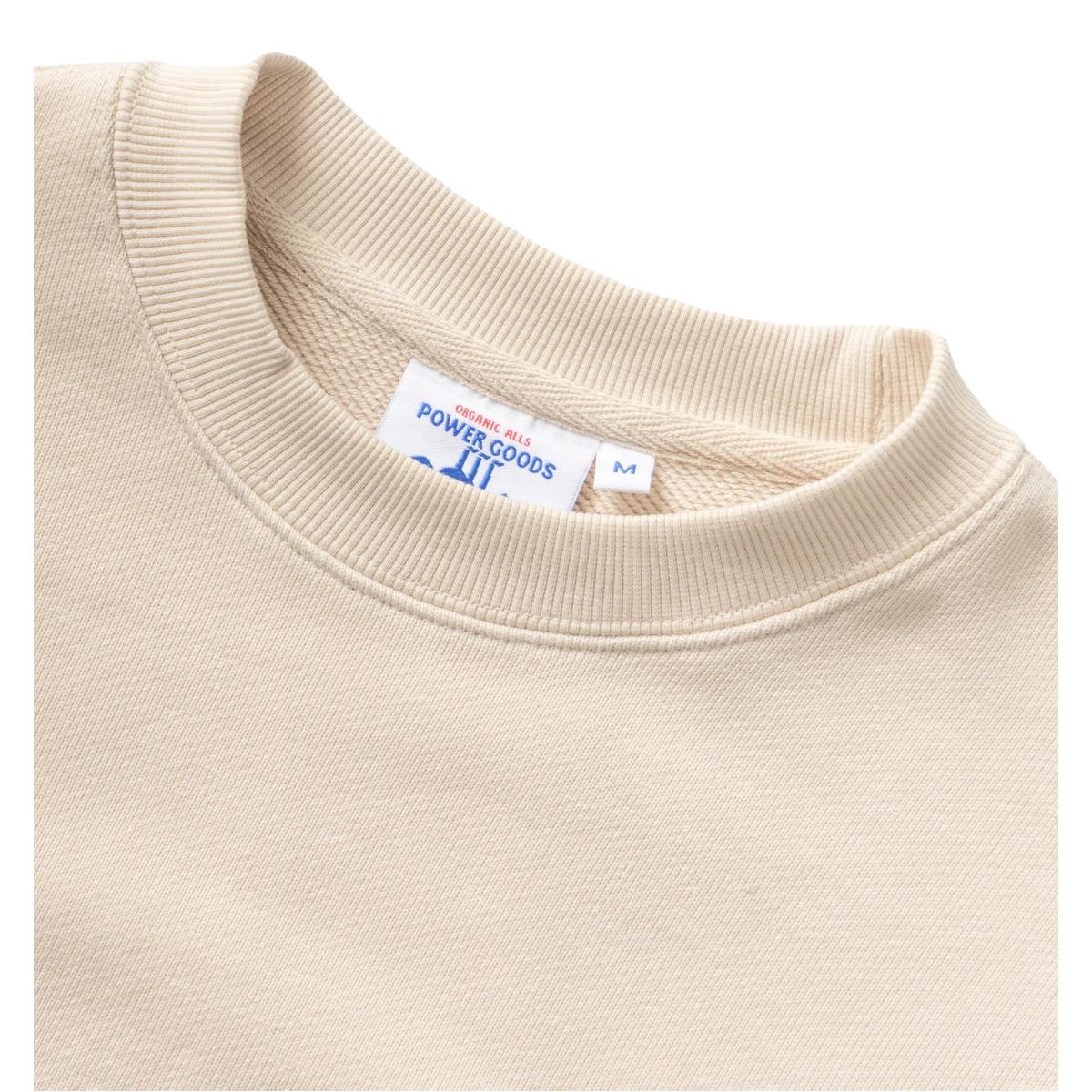 14.5oz Loopback Crewneck Putty - Sweatshirt