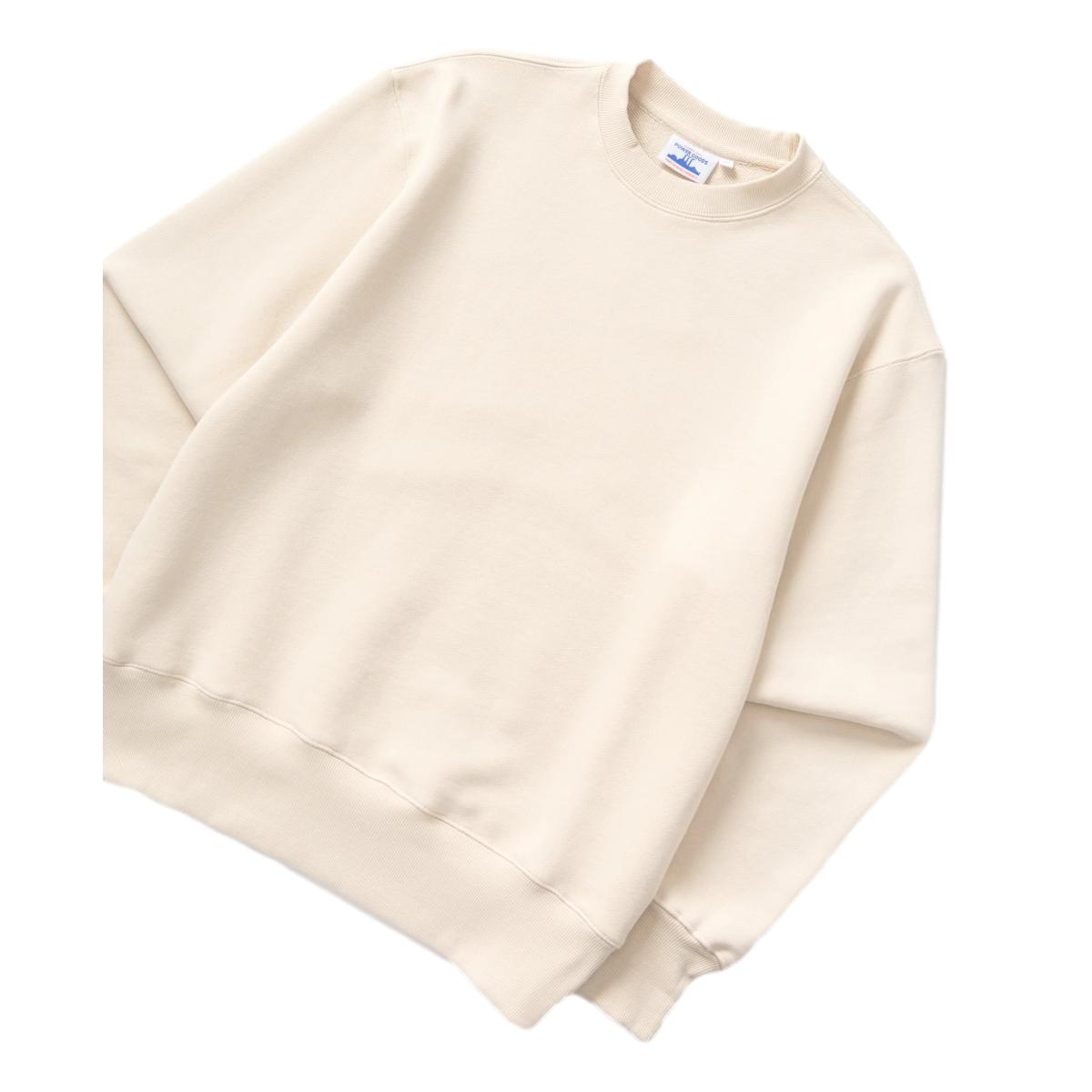 14.5oz Loopback Crewneck Putty - Sweatshirt