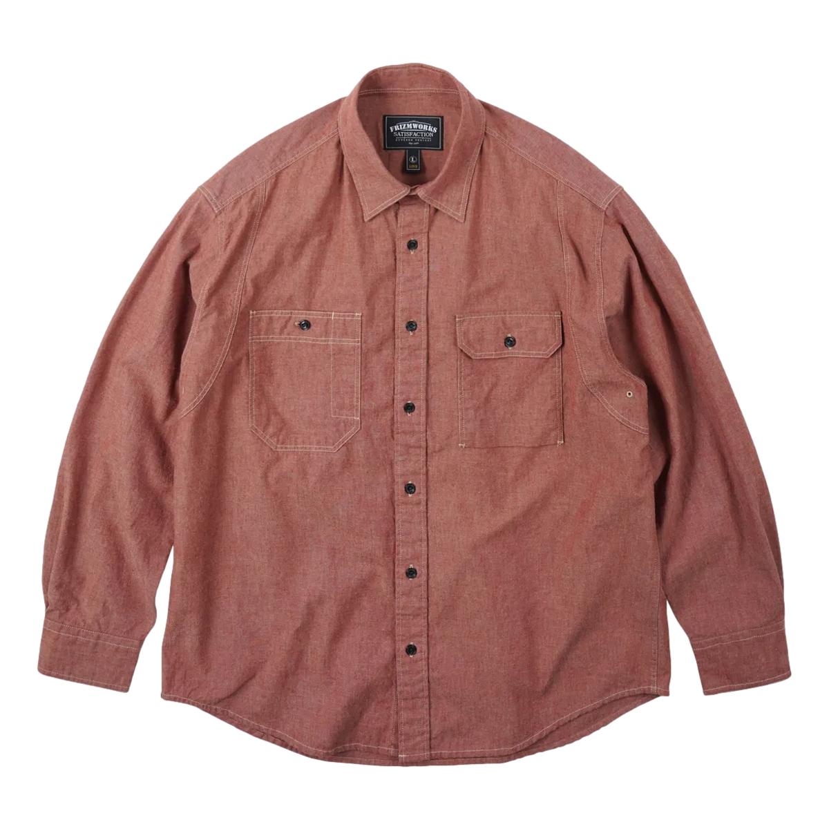 1920’s Chambray Work Shirt Red - Shirt