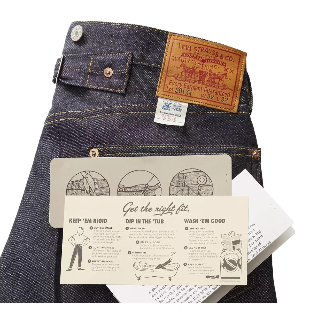 1933 501® Selvedge Jeans Organic Rigid - Denim