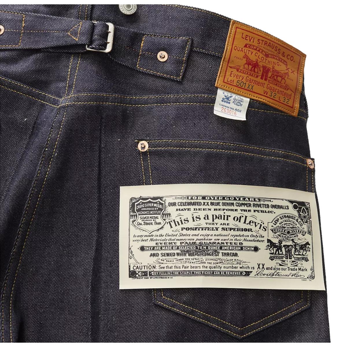 1933 501® Selvedge Jeans Organic Rigid - Denim