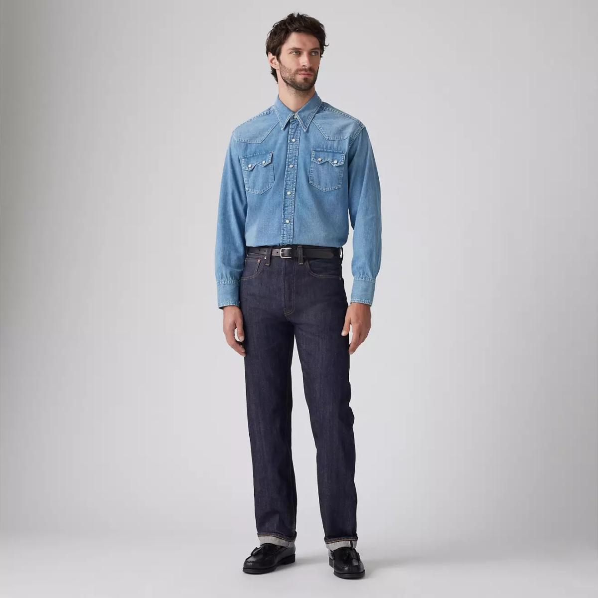 1947 501® Jeans Organic Rinsed Selvedge - Denim