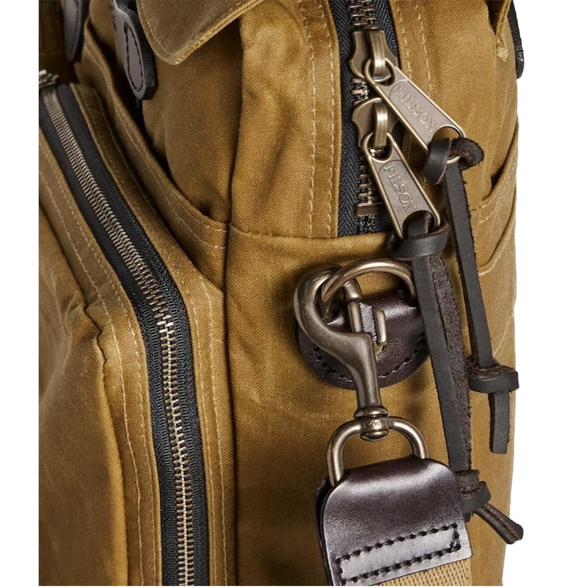 24 Hour Tin Cloth Briefcase Dark Tan - Briefcase