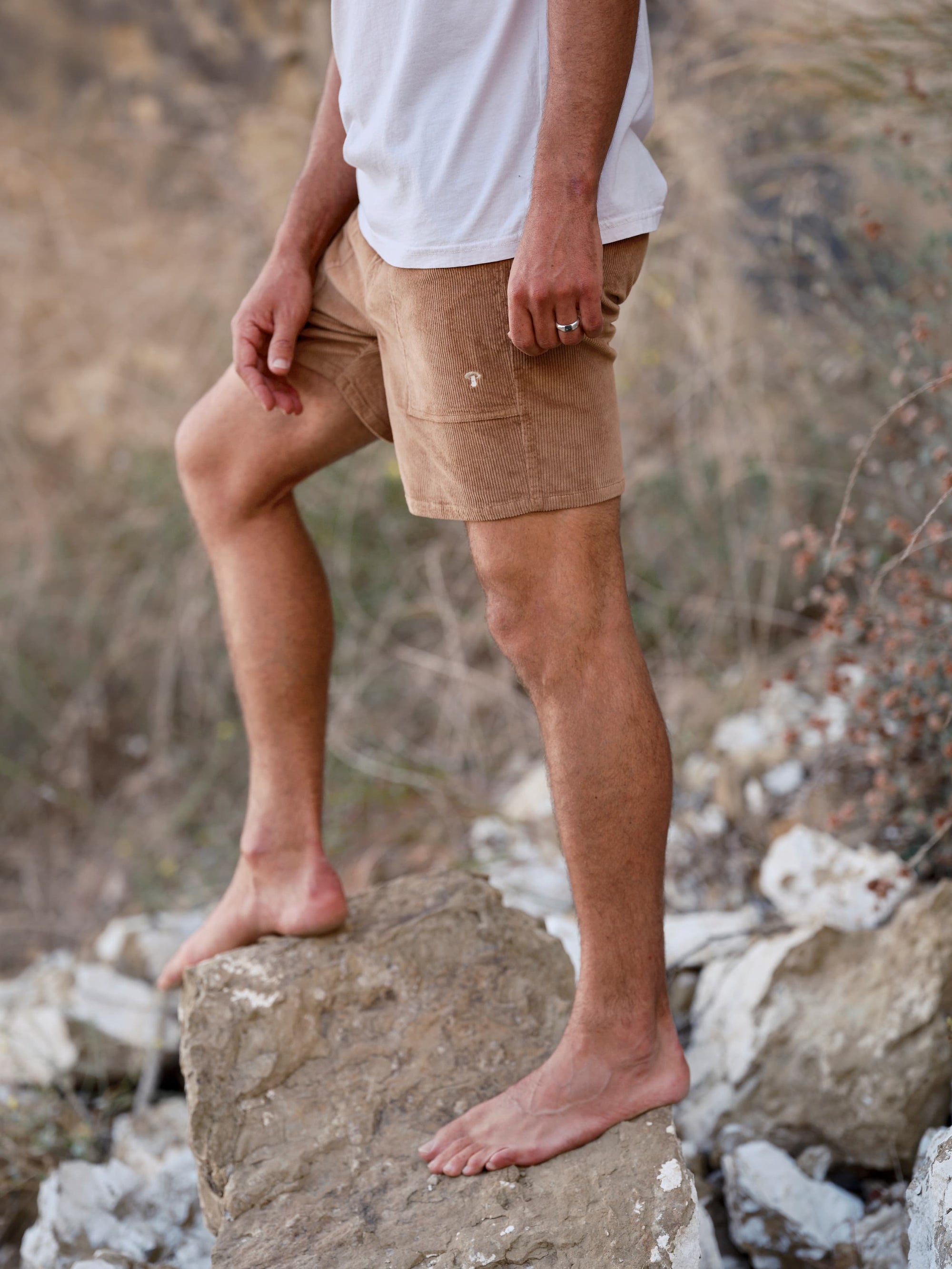 Shroom Shorts: Almond
