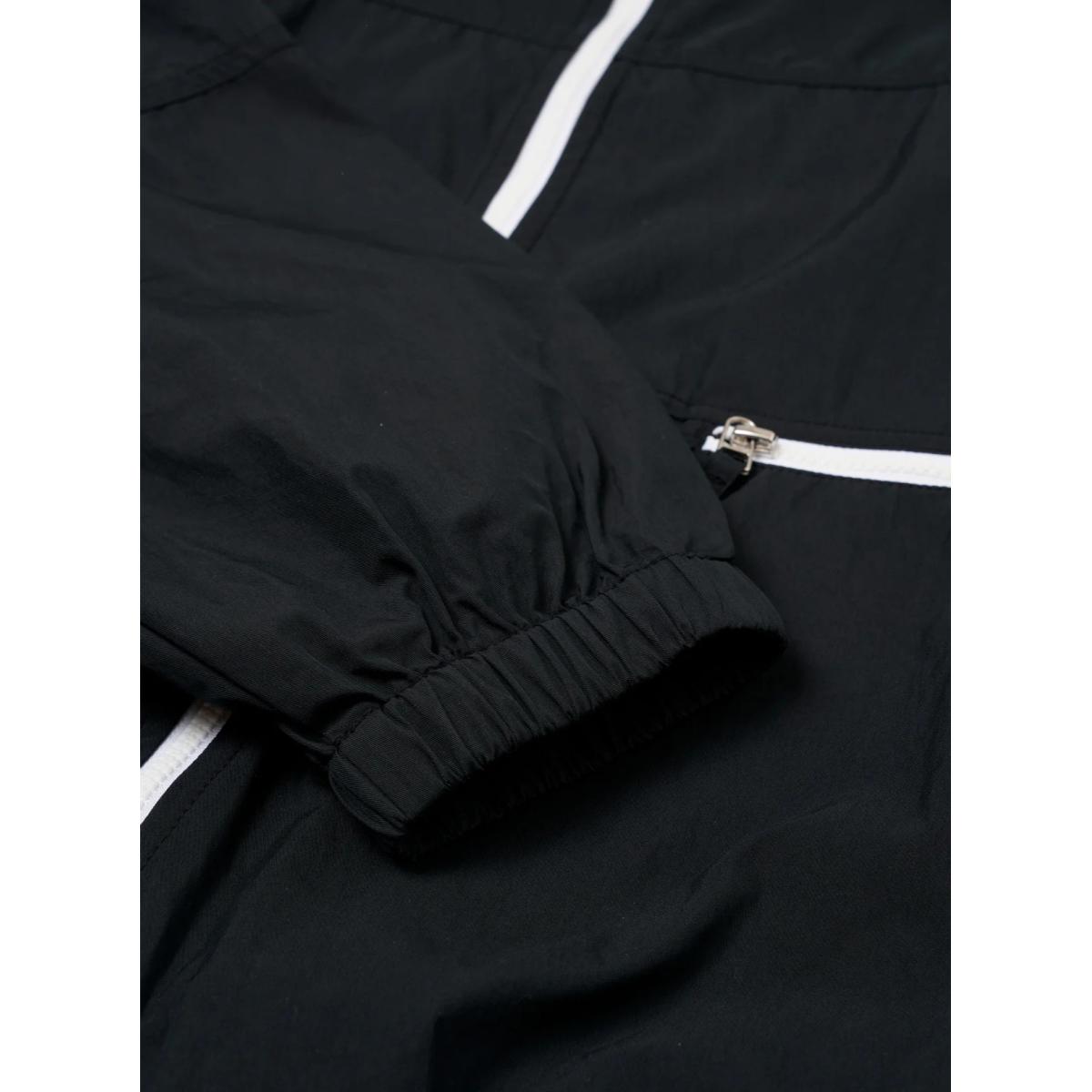 Navy Cotton Reycled Nylon Mix Daley Jacket
