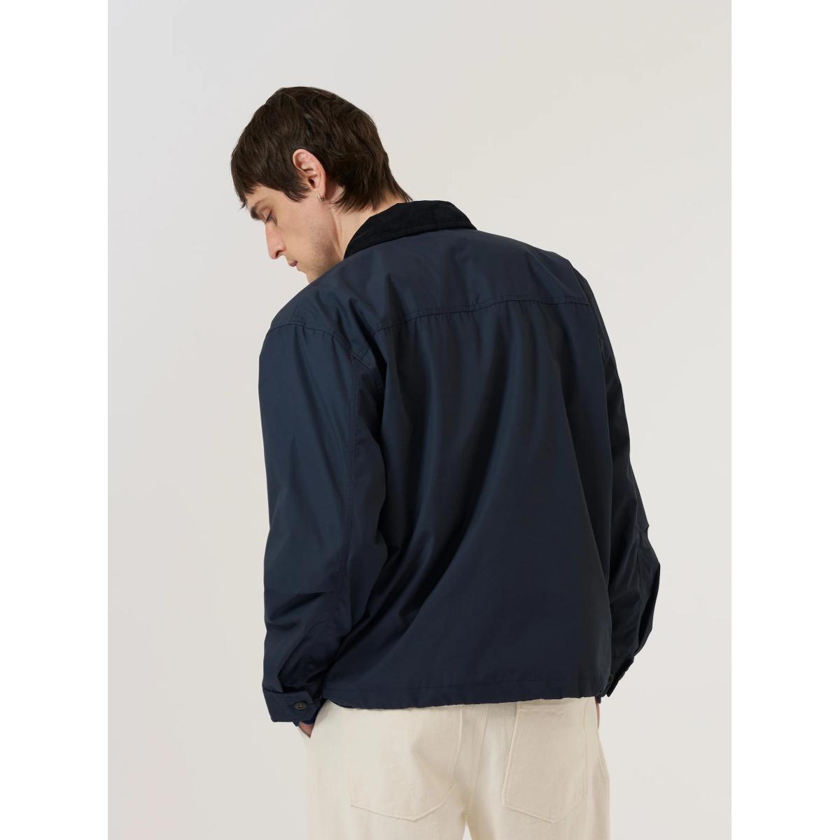 Navy Recycled Polytech Parachute Field Jacket