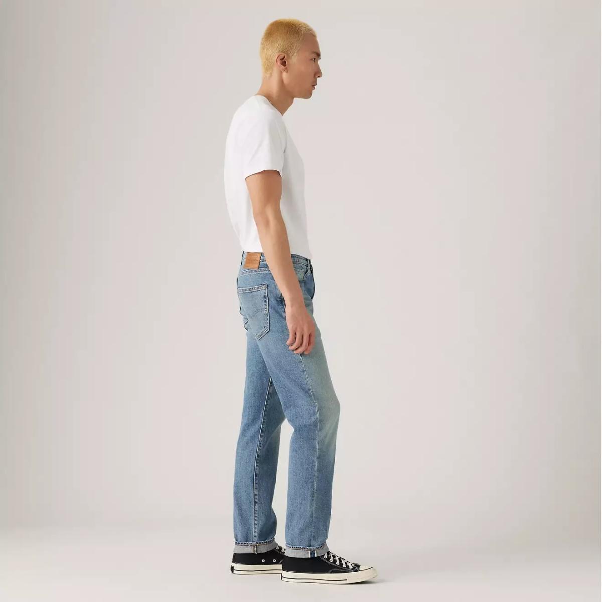 502™ Taper Fit Selvedge Men’s Jeans New Friends Medium Wash