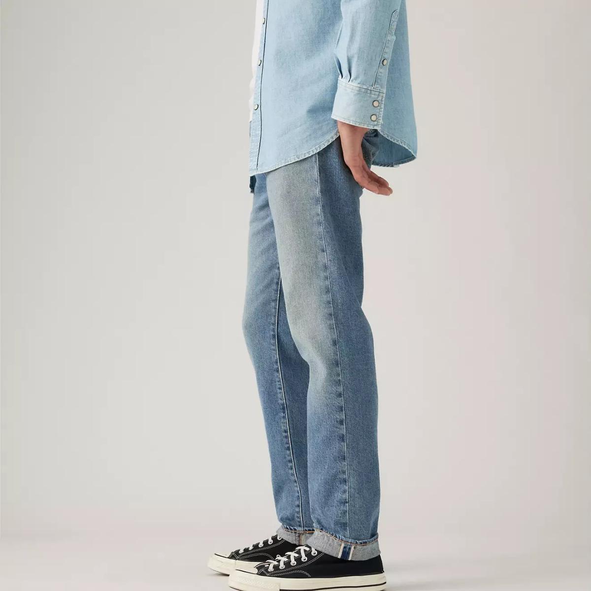 502™ Taper Fit Selvedge Men’s Jeans New Friends Medium Wash