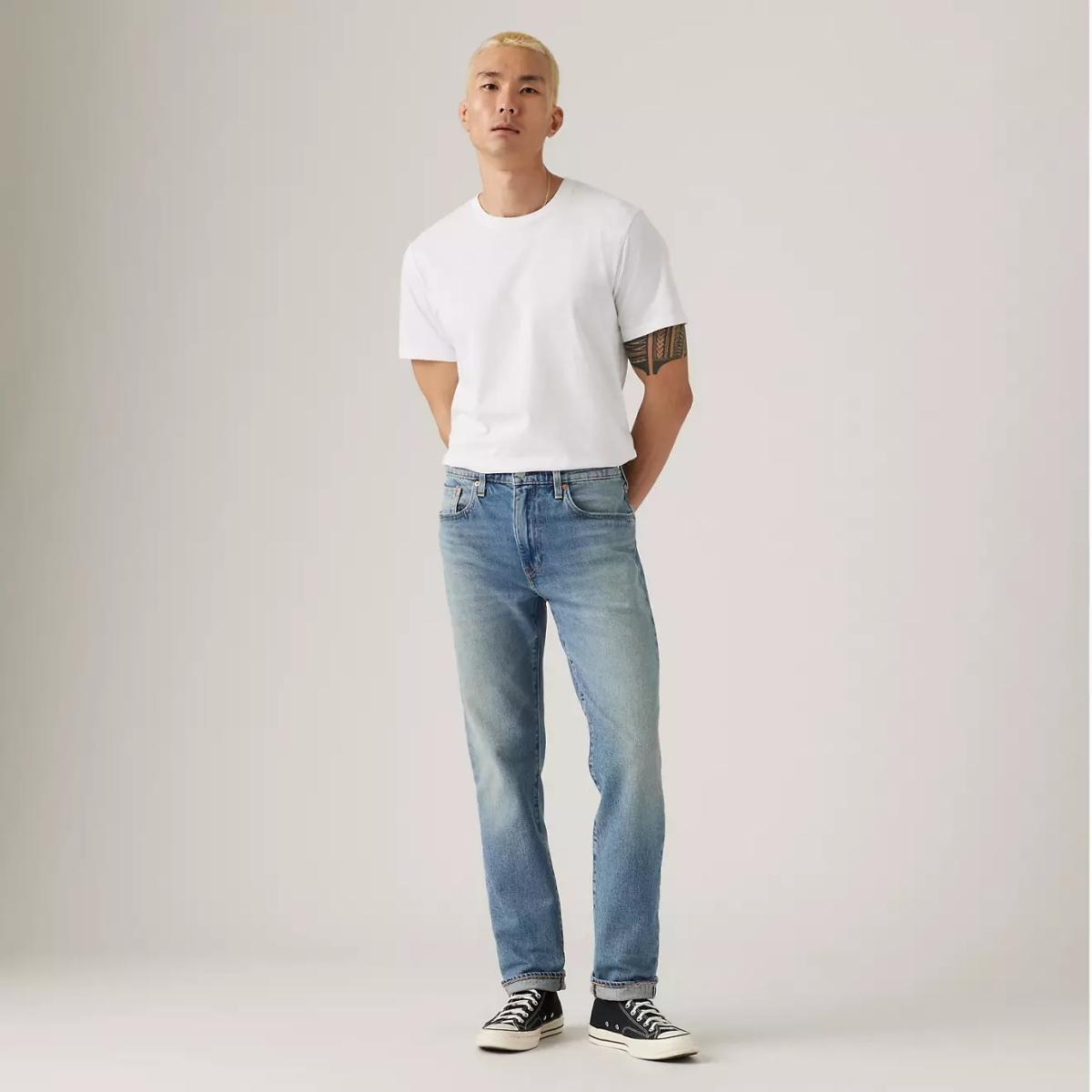 502™ Taper Fit Selvedge Men’s Jeans New Friends Medium Wash
