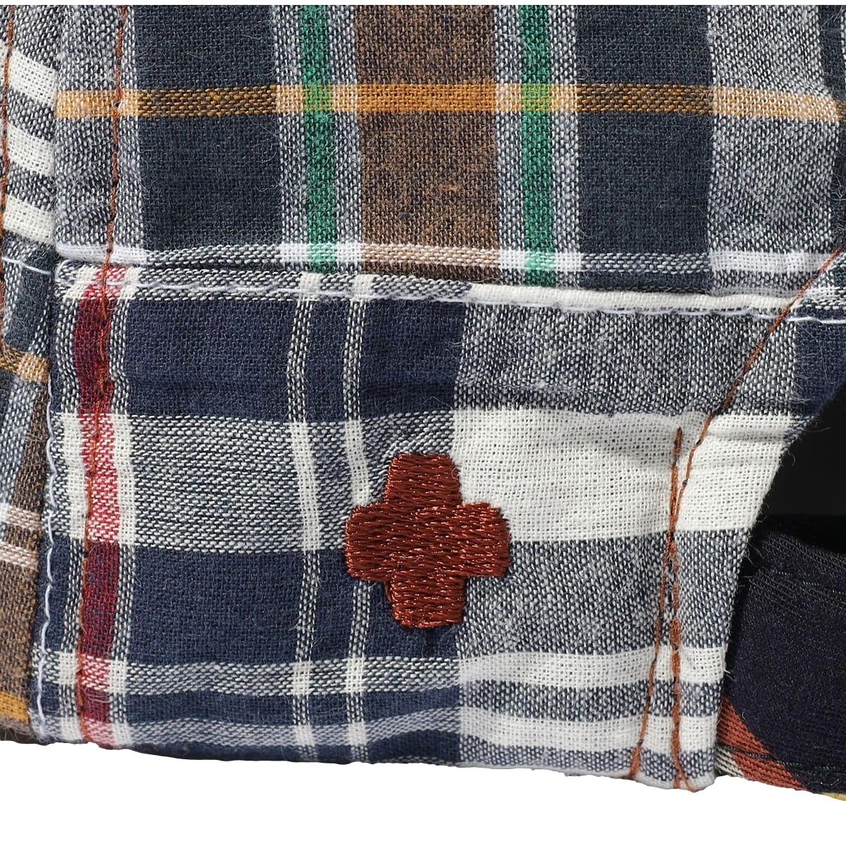 6 Panel Regimental Strap Madras - Hats