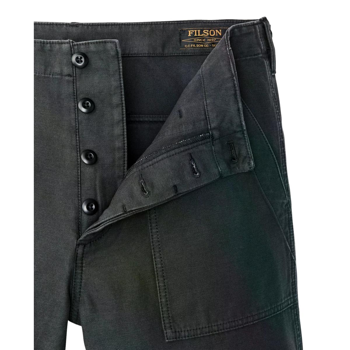 Field Supply Shorts Washed Faded Black