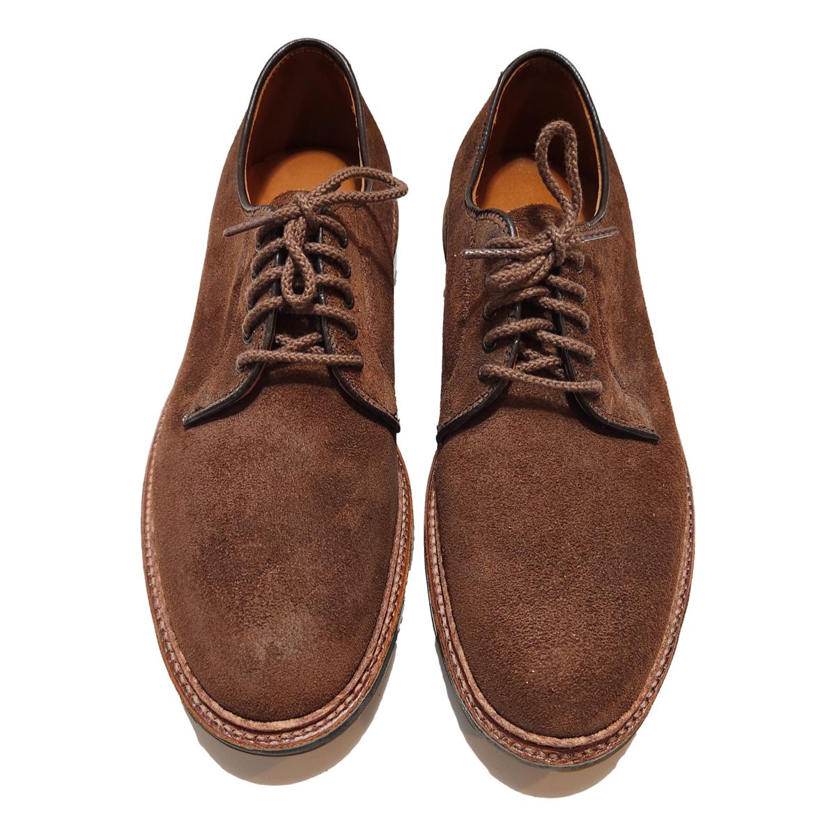 9474C Plain Toe Blucher Tobacco Reverse Chamois - Shoes