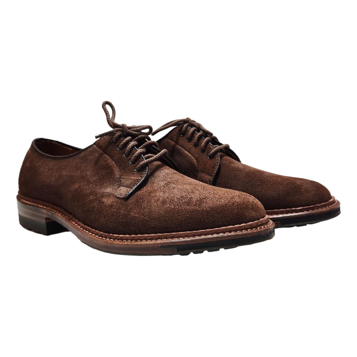 9474C Plain Toe Blucher Tobacco Reverse Chamois - Shoes