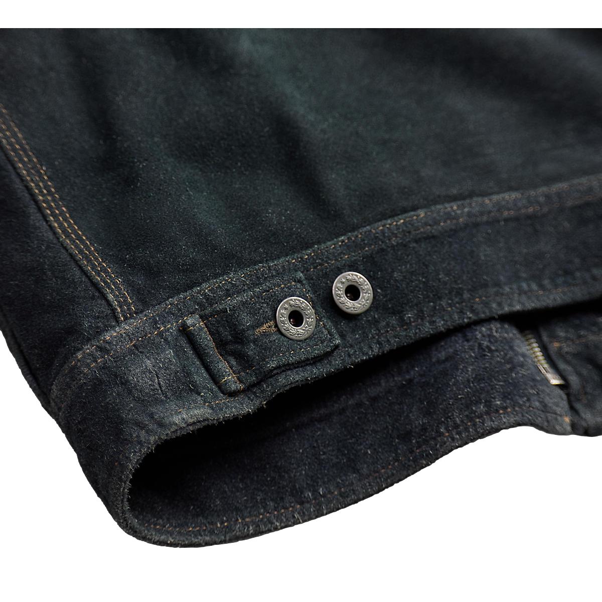 Indigo Roughout Suede Jacket
