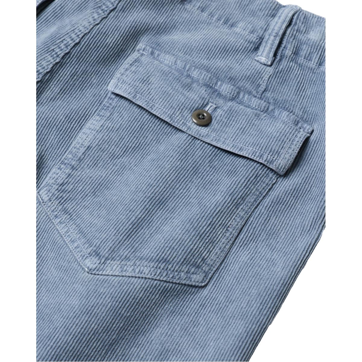 Seventyseven Cord Utility Shorts Washed Marine