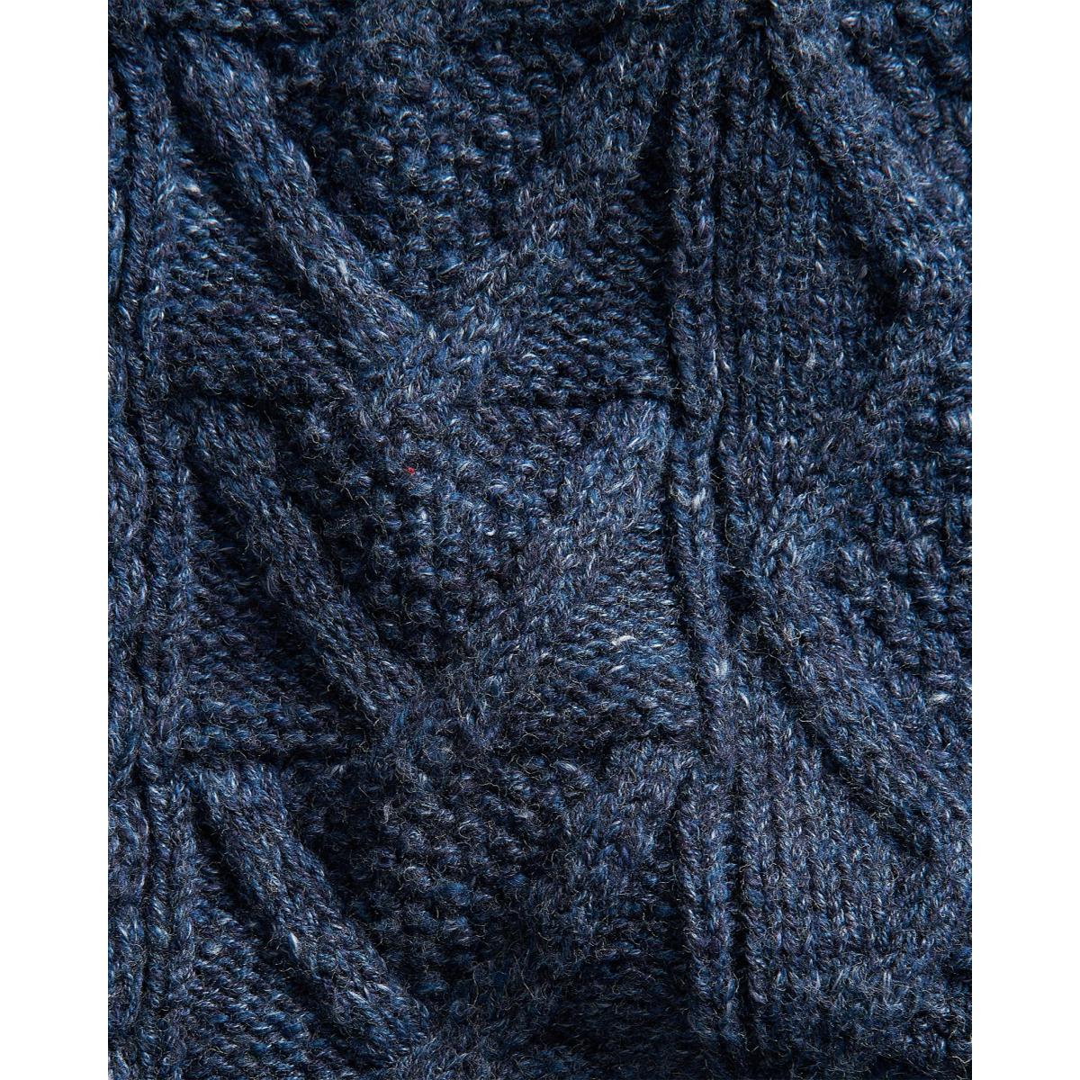 Aran-Knit Cotton Cardigan - Sweater