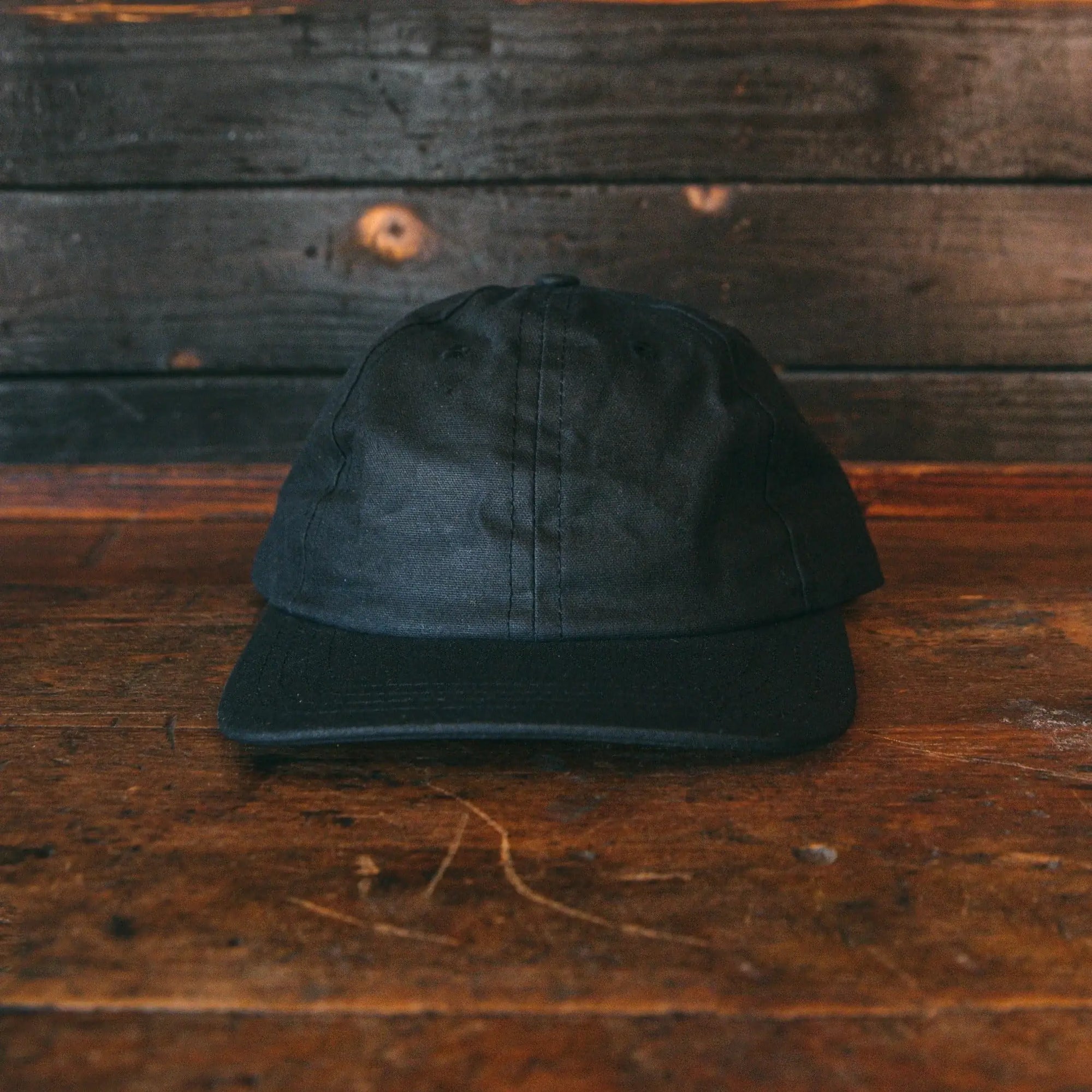 Baseball Cap/Hat - Waxed Black