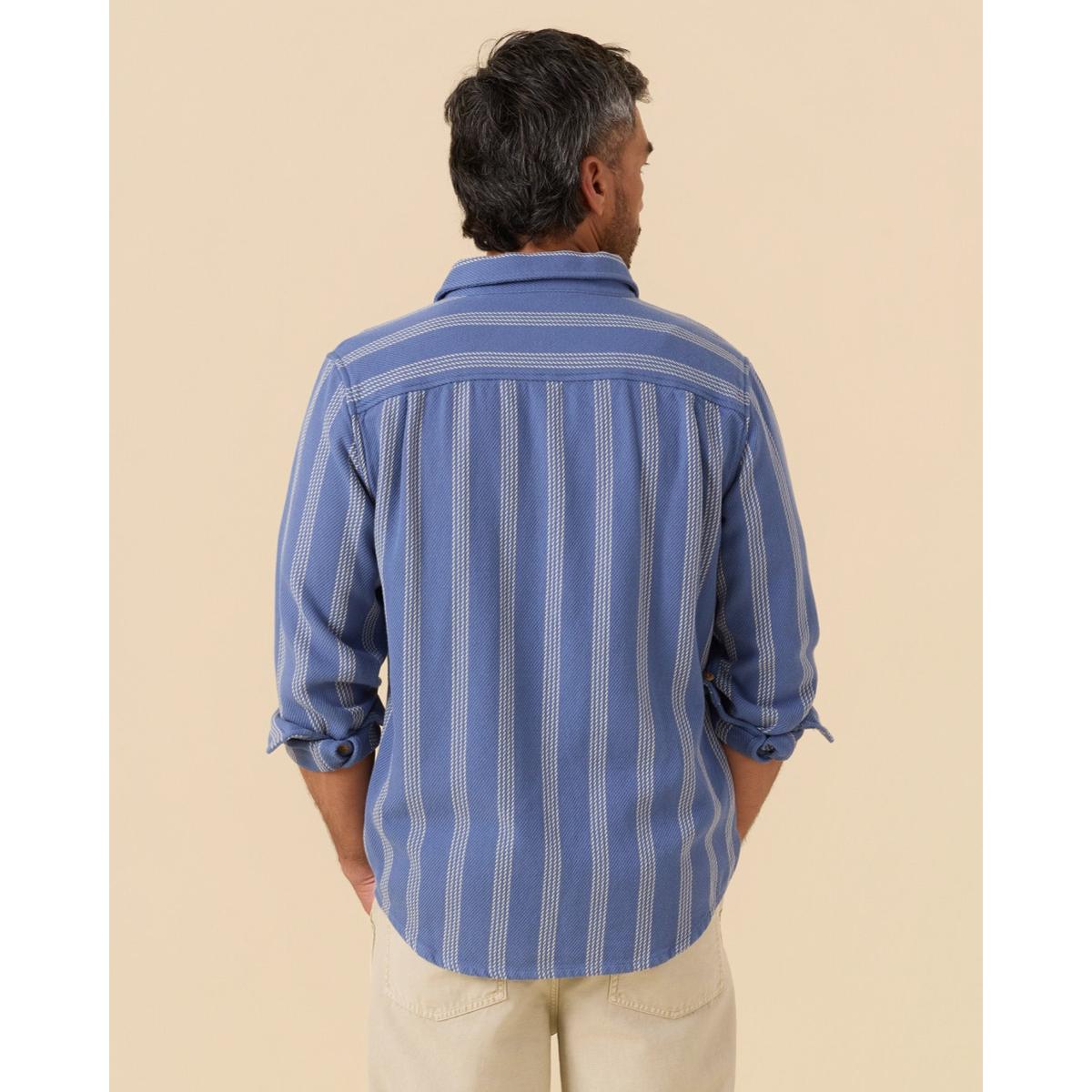 Blanket Shirt Solimar Blue Skyline Stripe - Shirts