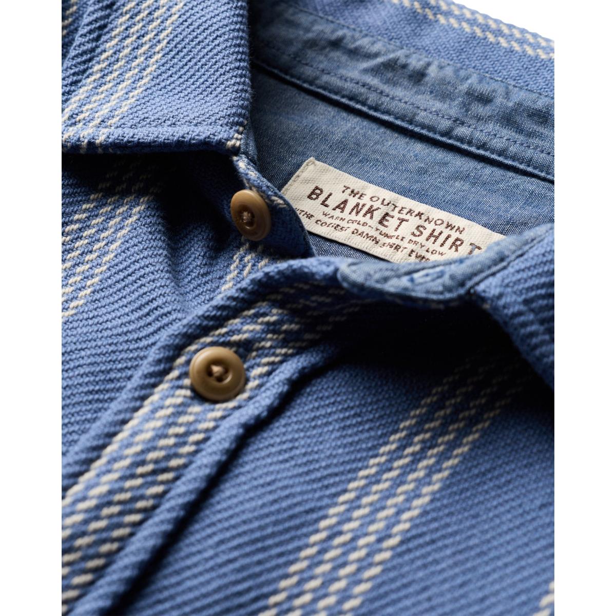 Blanket Shirt Solimar Blue Skyline Stripe - Shirts