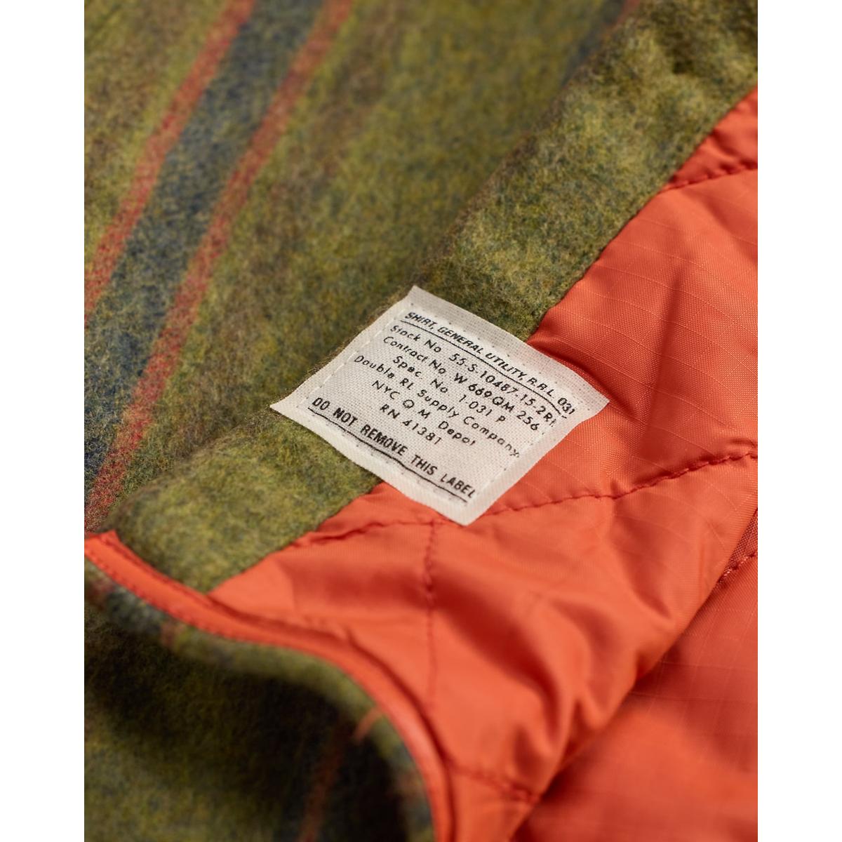 Brushed Twill Shirt Jacket Green Multi - outerwear