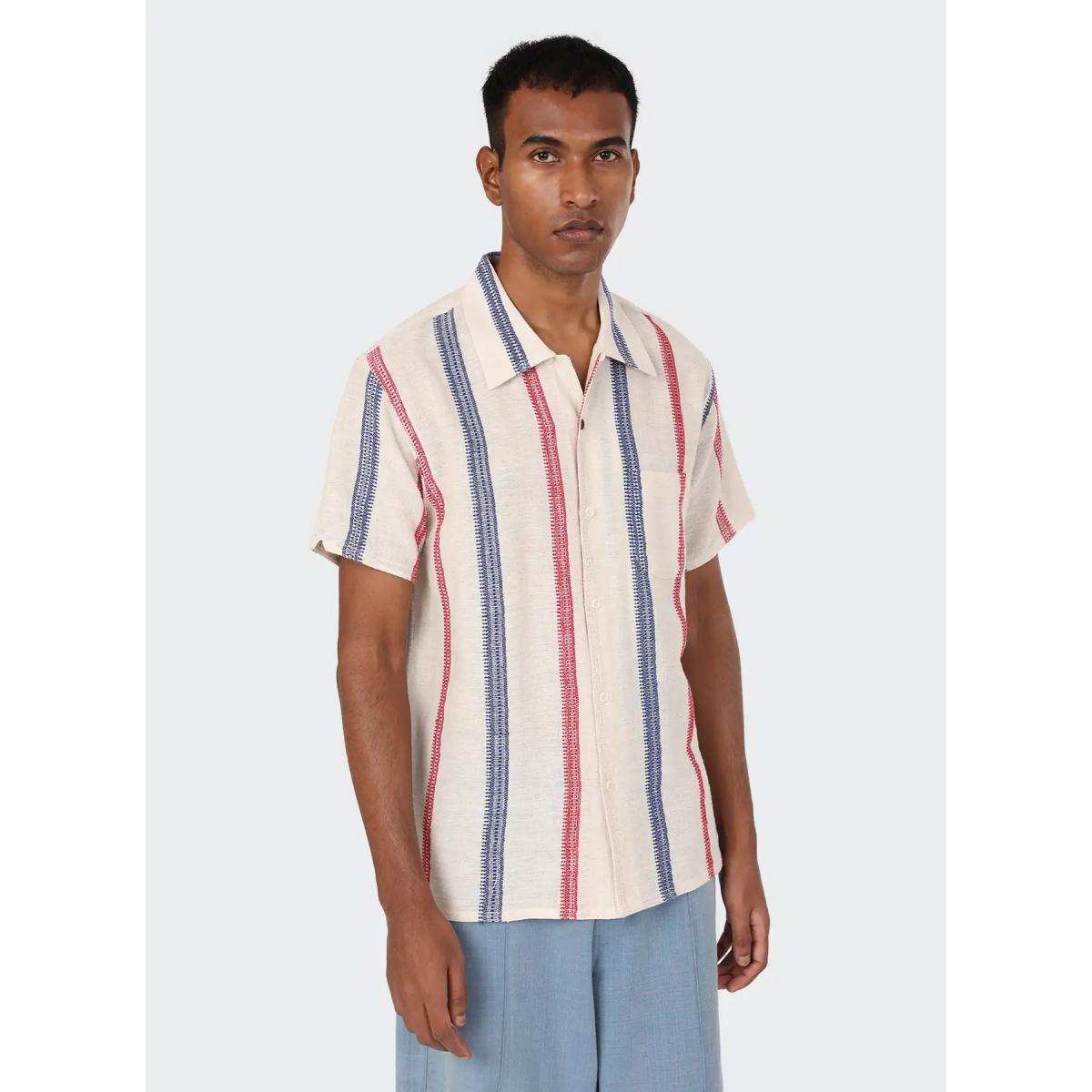 Chintan Short Sleeve Shirt Natural - Short Sleeve Shirt