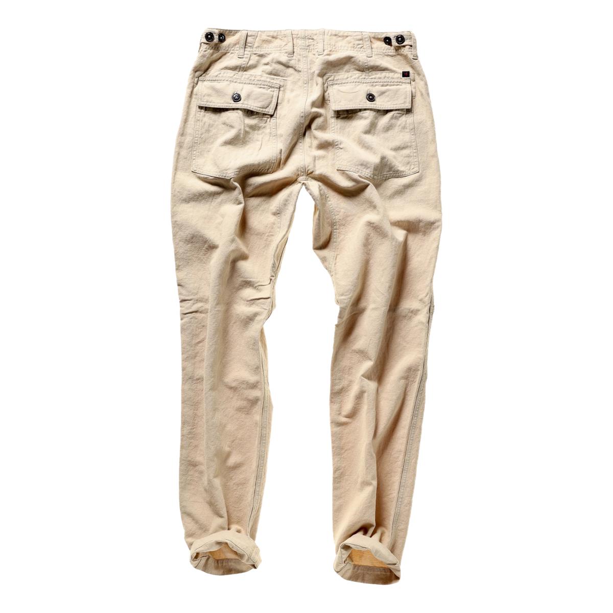 Cotton Linen Supply Pant Biscuit - Pants