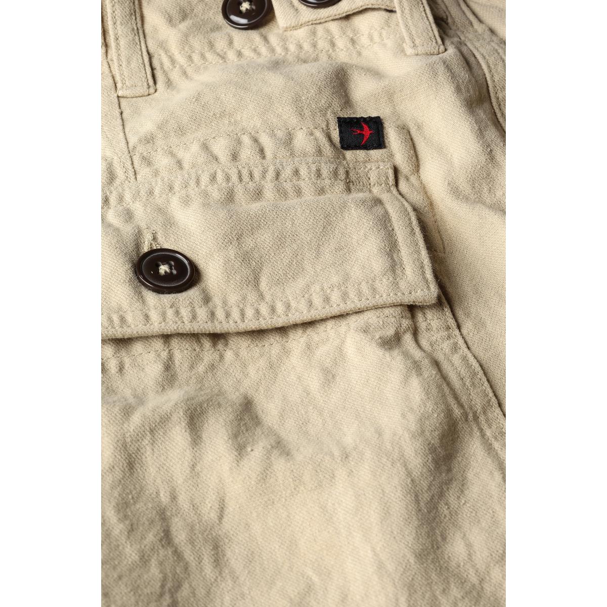 Cotton Linen Supply Pant Biscuit - Pants