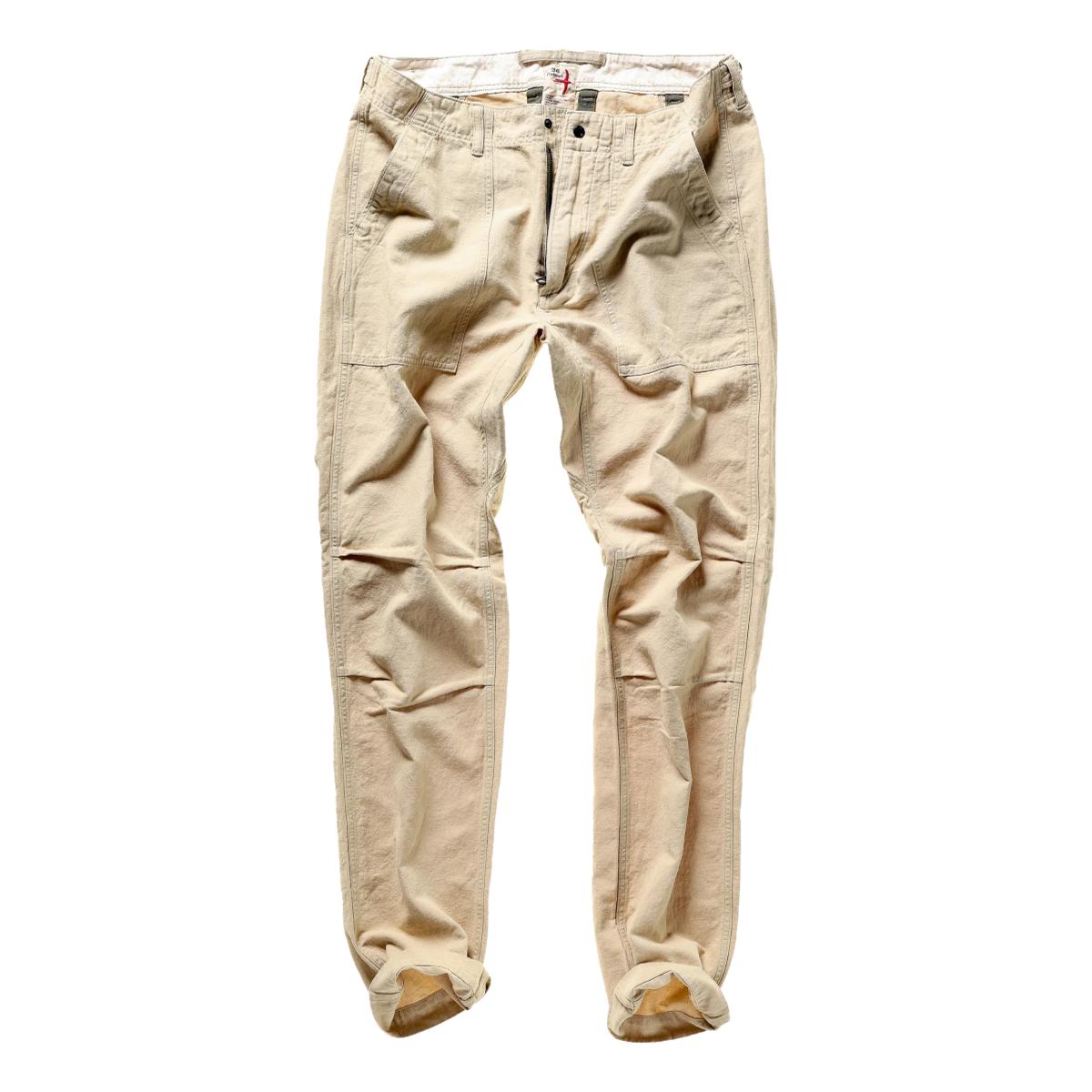 Cotton Linen Supply Pant Biscuit - Pants