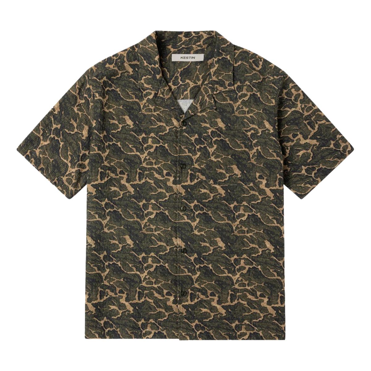 Crammond Shirt in Olive Landscape - Shirts