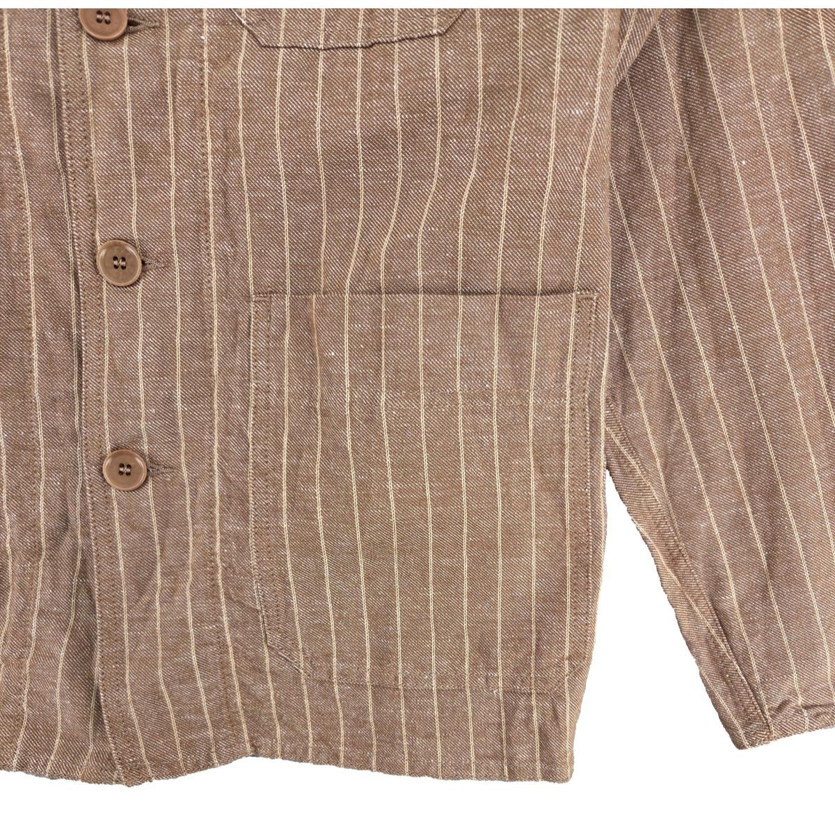Creek Chore Jacket Stripe Beige - Chore Coat