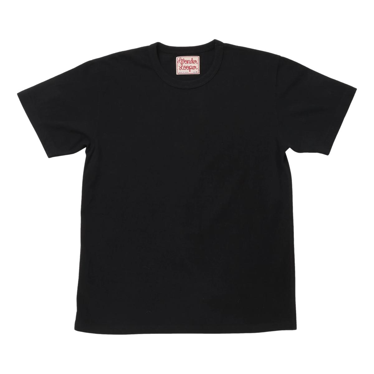 Crewneck T-shirt ELS Recycled Cotton Slub Black - T-Shirt