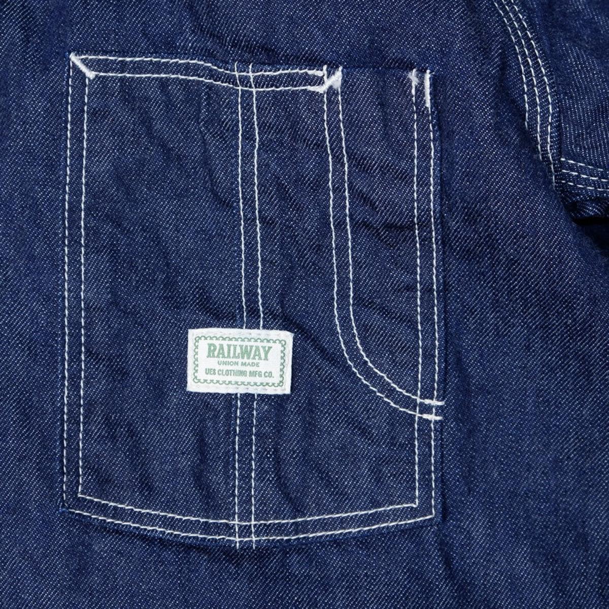 Denim Railroad Jacket - Denim Jacket