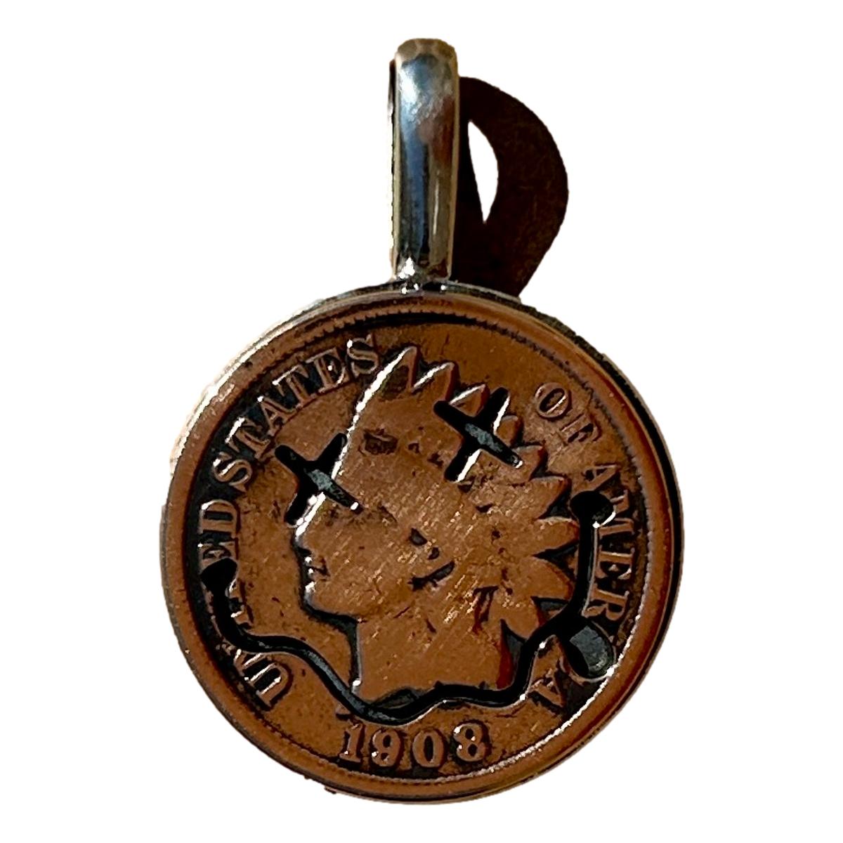 Drunk Smile Penny Pendant - Necklace