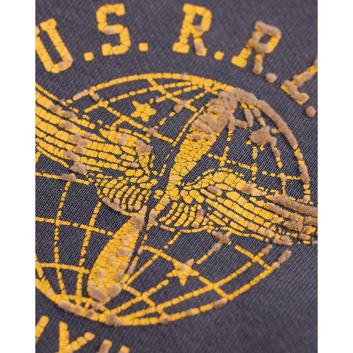 French Terry Graphic Sweatshirt Faded Blue - sweatshirt