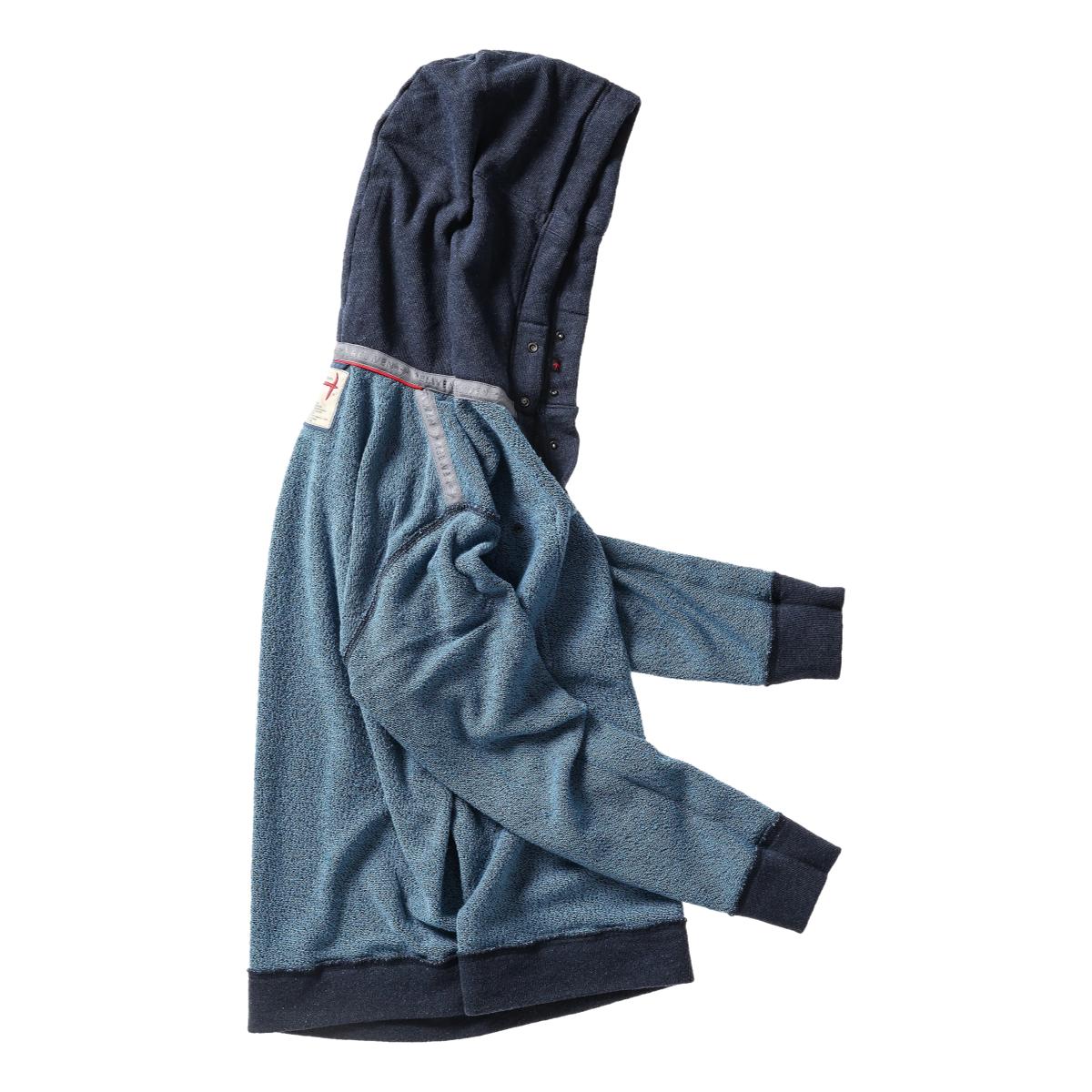 Frenchloom Hoodie Navy Heather - Sweatshirt
