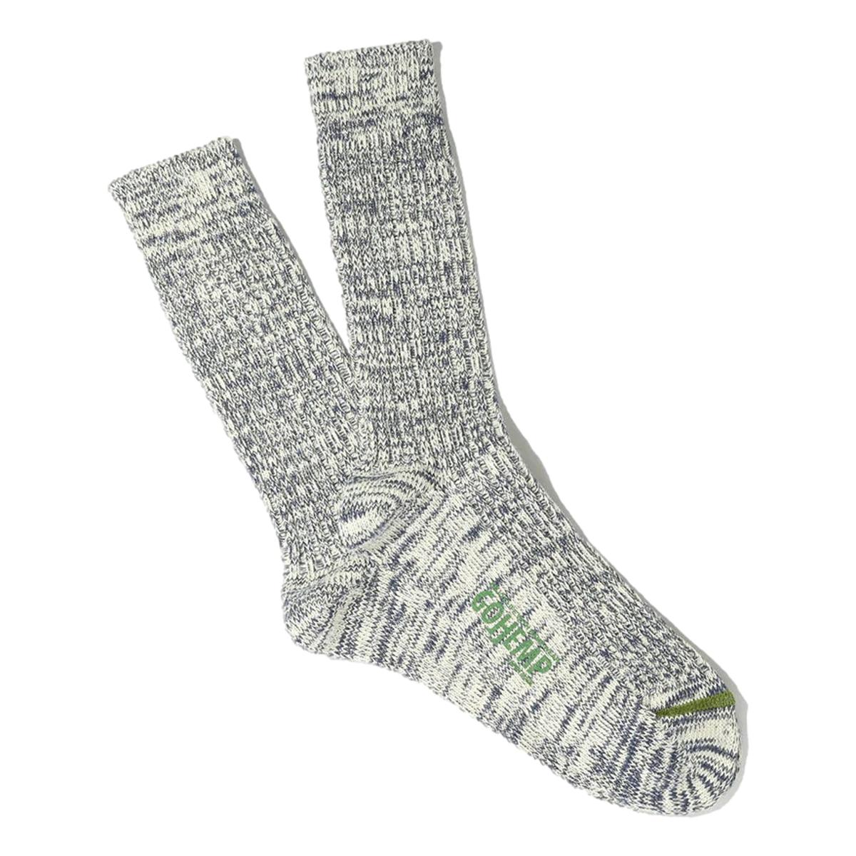 G0 Hemp Crew Navy - Socks