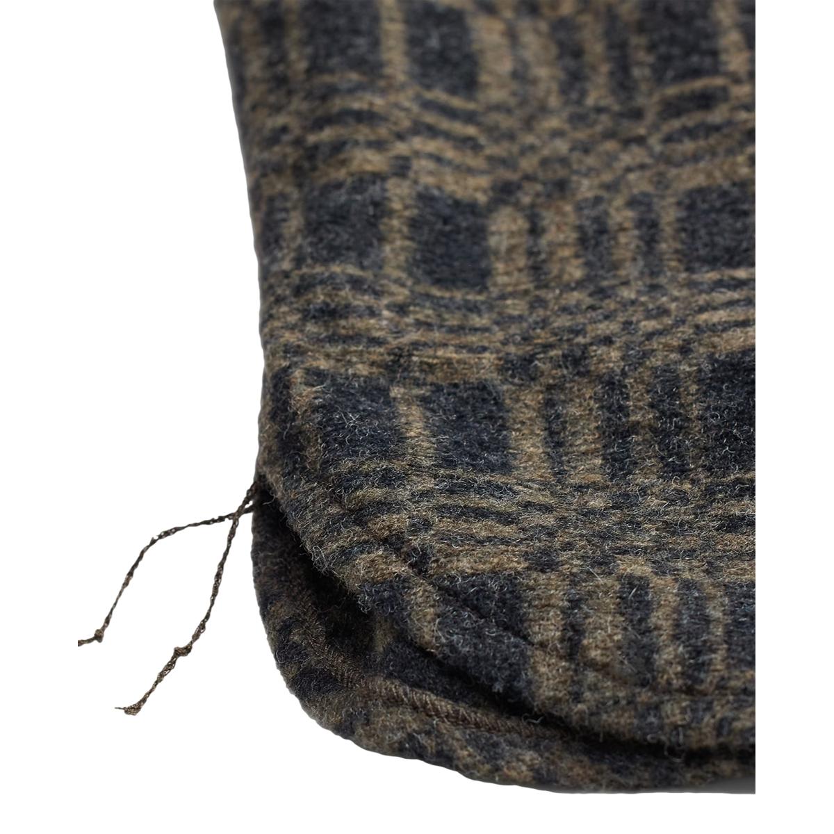 Jacquard-Knit Wool-Blend Workshirt Charcoal Multi - Shirt