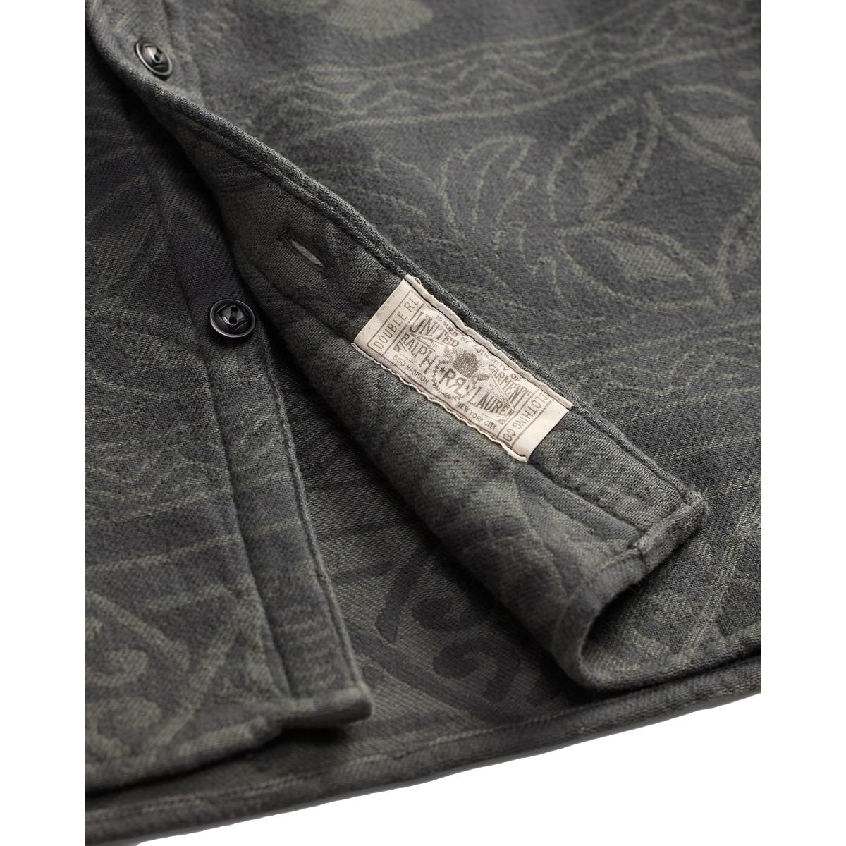 Jacquard Workshirt Grey Black - Shirt