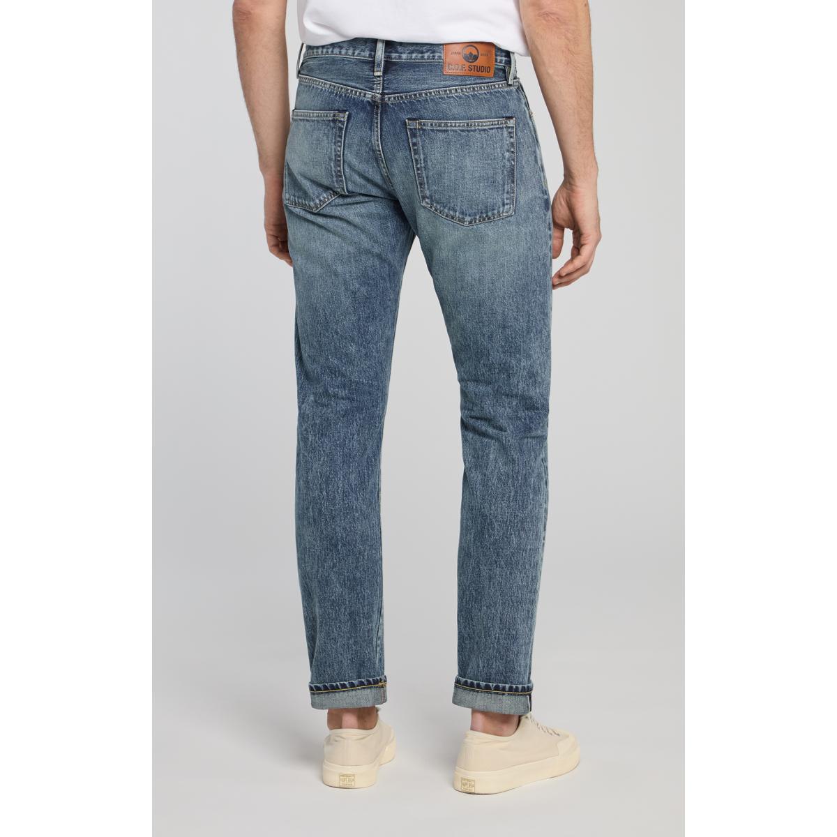 M5 Relaxed Tapered 13oz Kuroki Selvedge Auth Aged - Denim