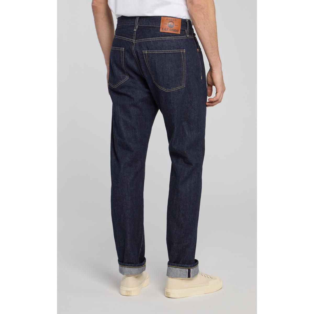 M5 Relaxed Tapered 13oz Kuroki Selvedge Rinsed - Denim