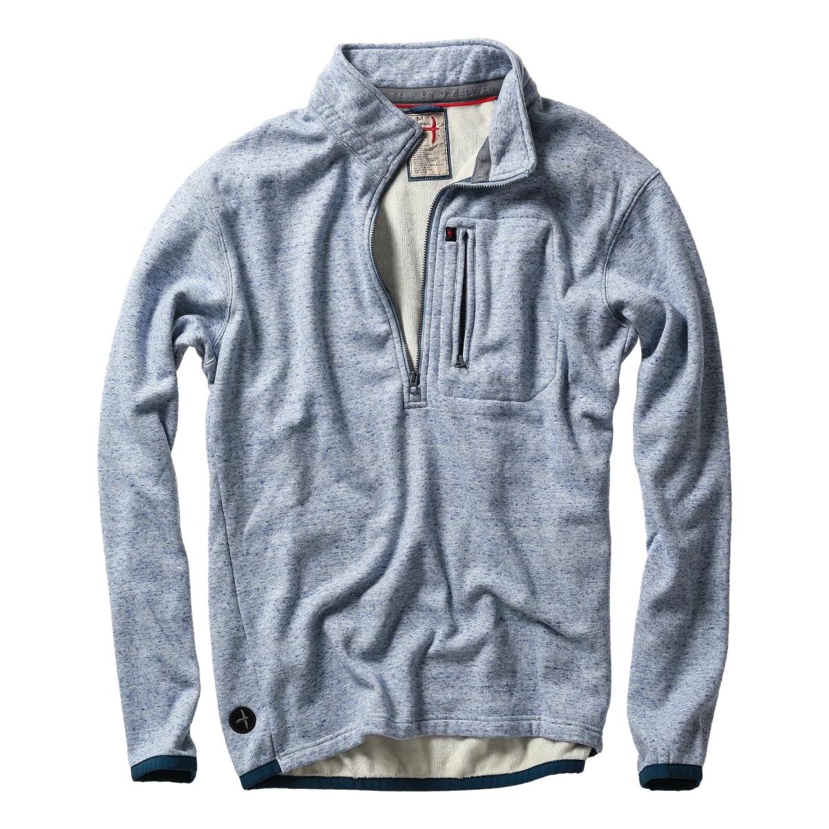 Micropile Half-Zip Lt Blue Fleck - Sweatshirt