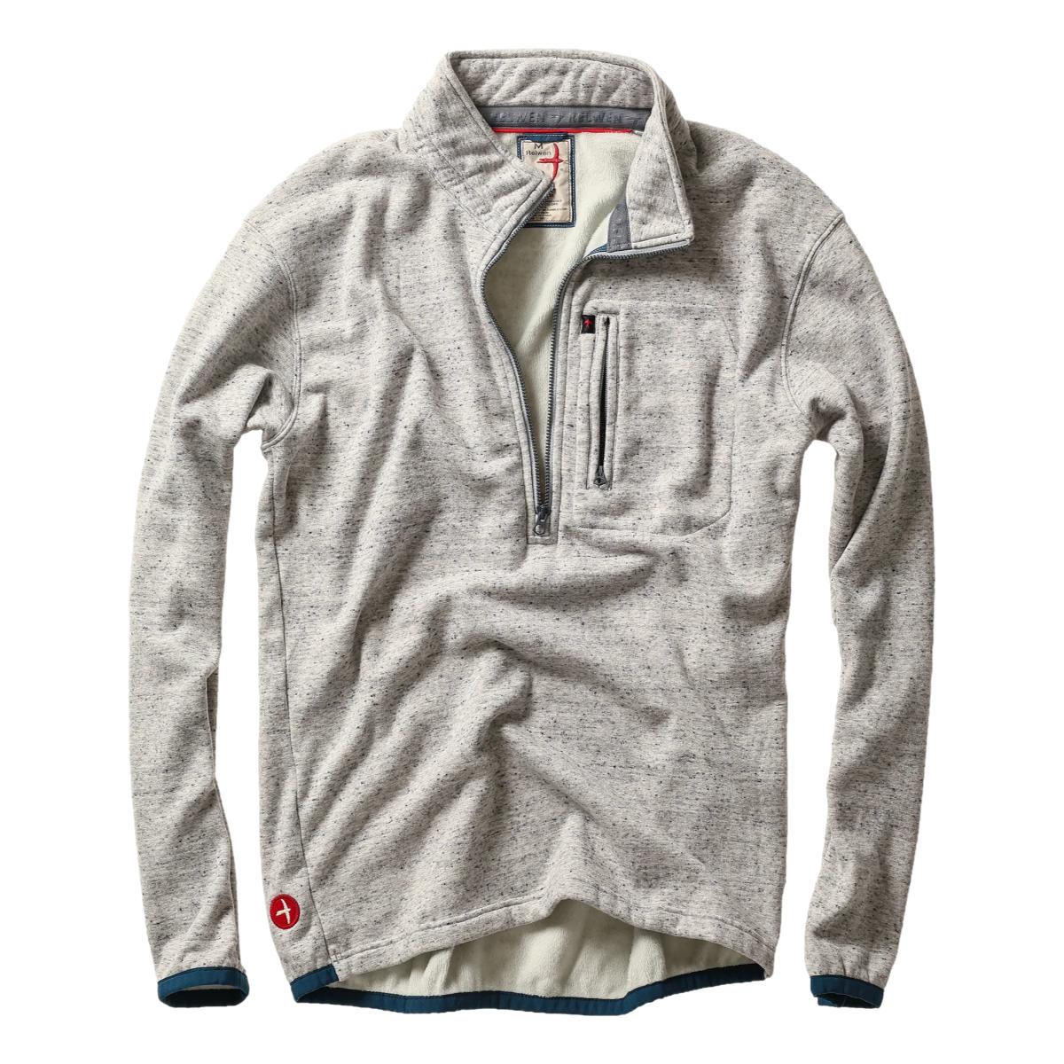 Micropile Half-Zip Lt Grey Fleck - Sweatshirt