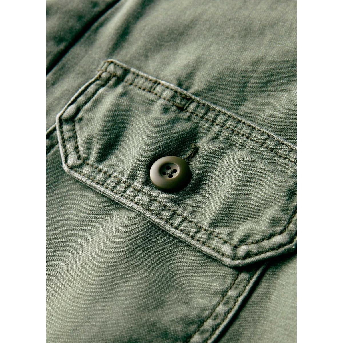 Military Shirt Jacket Fatigue Green - Shirt