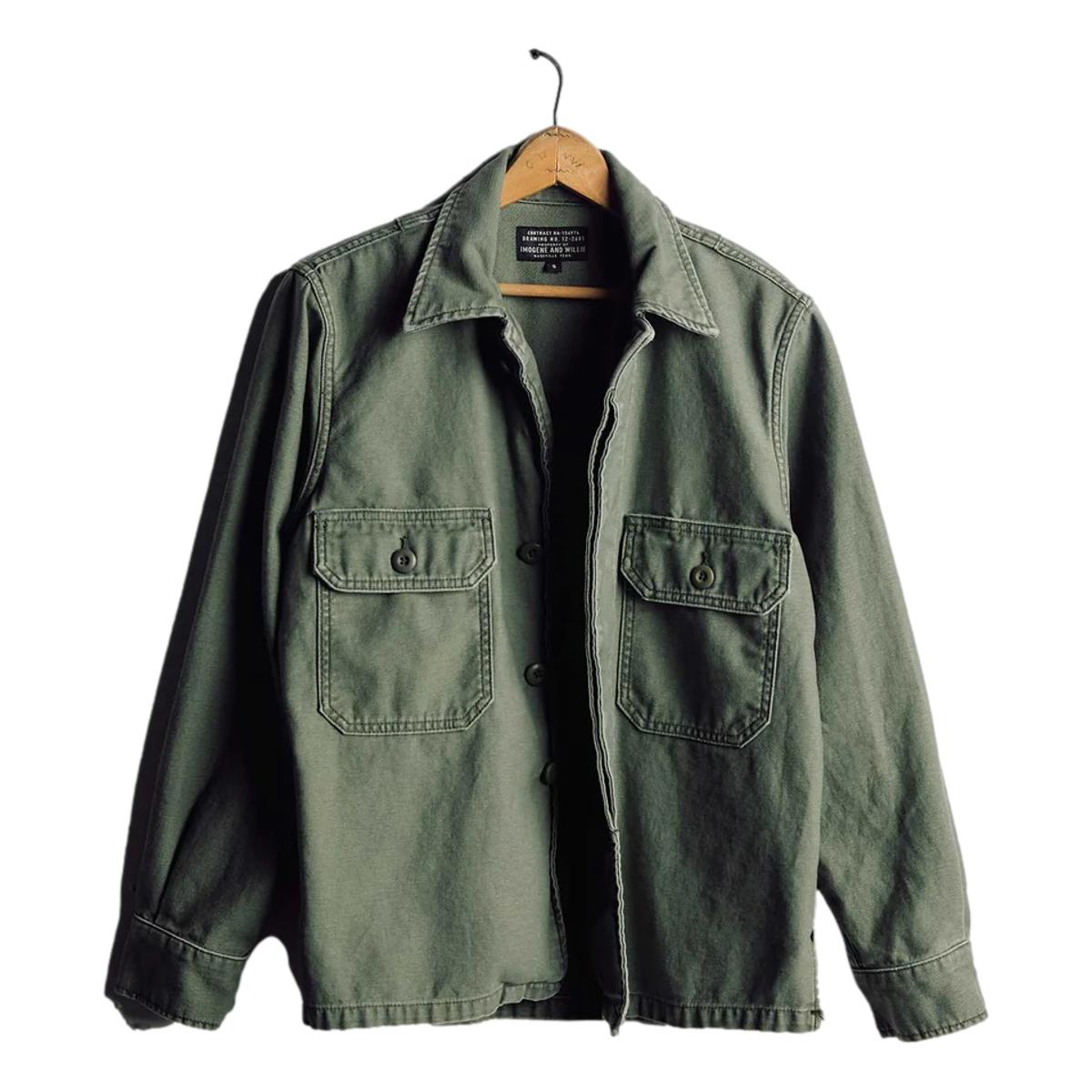 Military Shirt Jacket Fatigue Green - Shirt