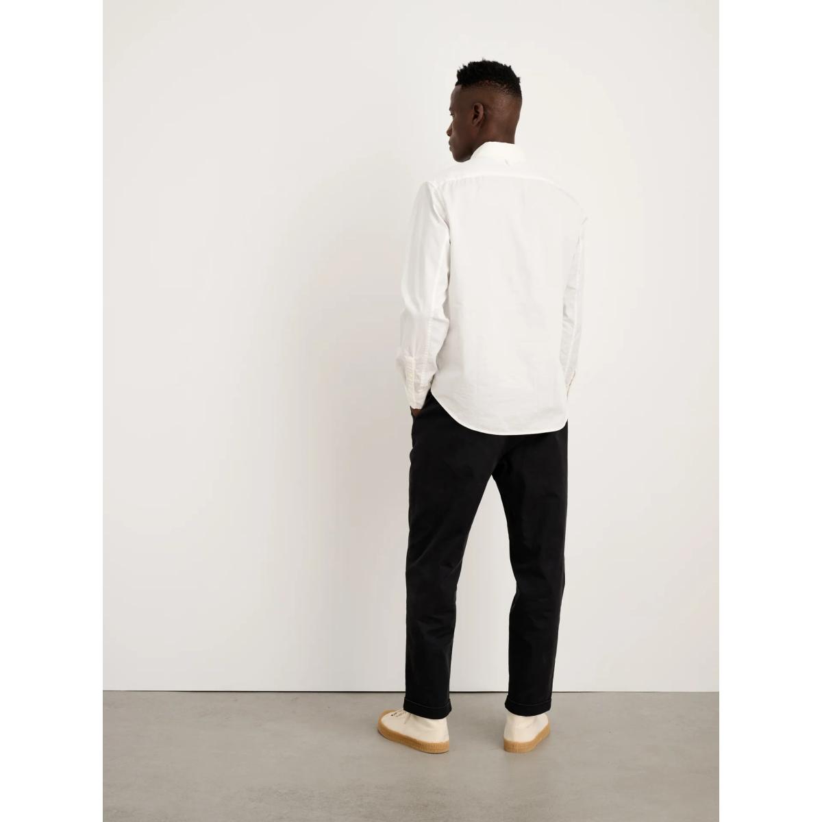 Mill Shirt Cotton Poplin White - Shirts