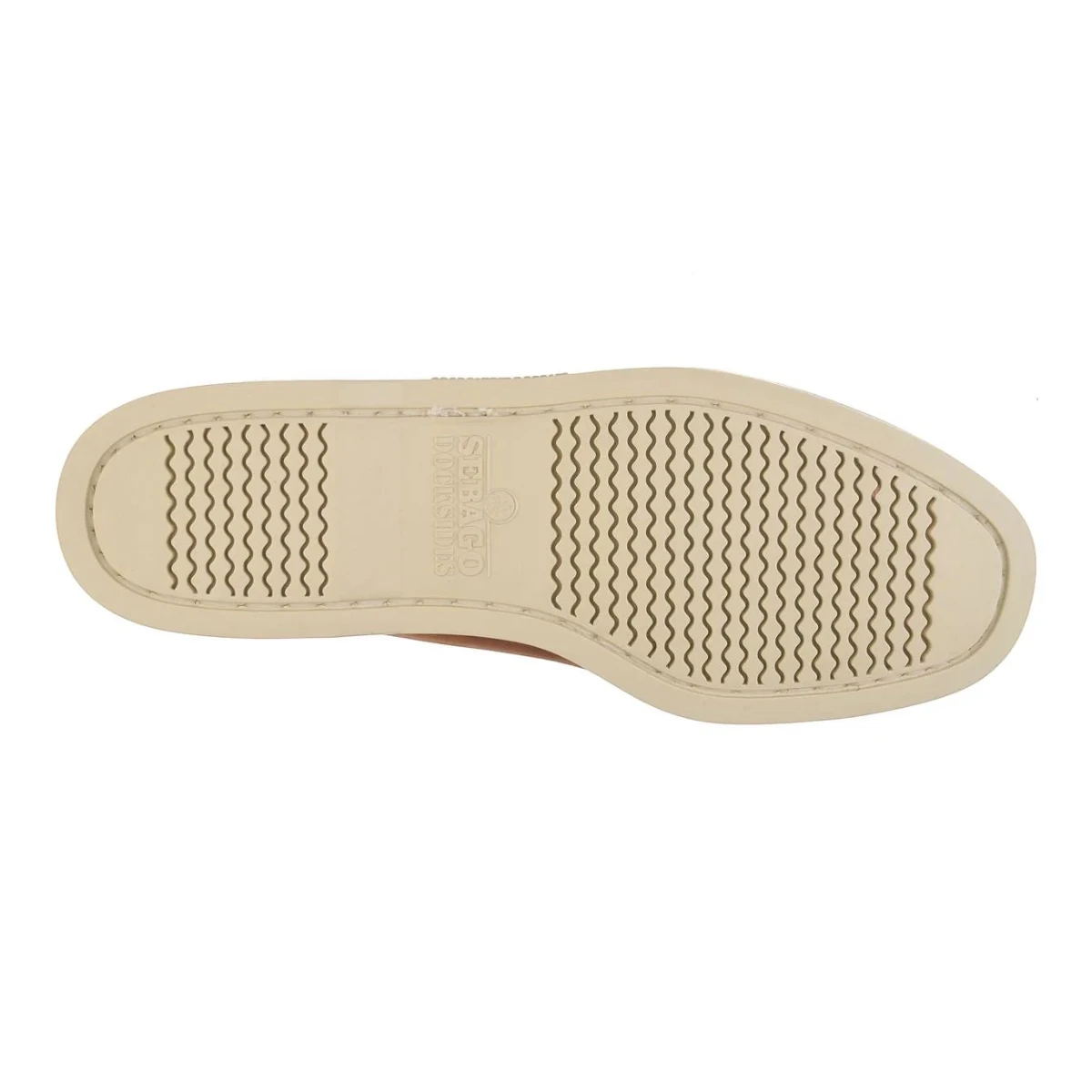MILWORK Portland Artisan Texas boat shoe in brown tan leather with non-slip rubber sole and decorative side laces.