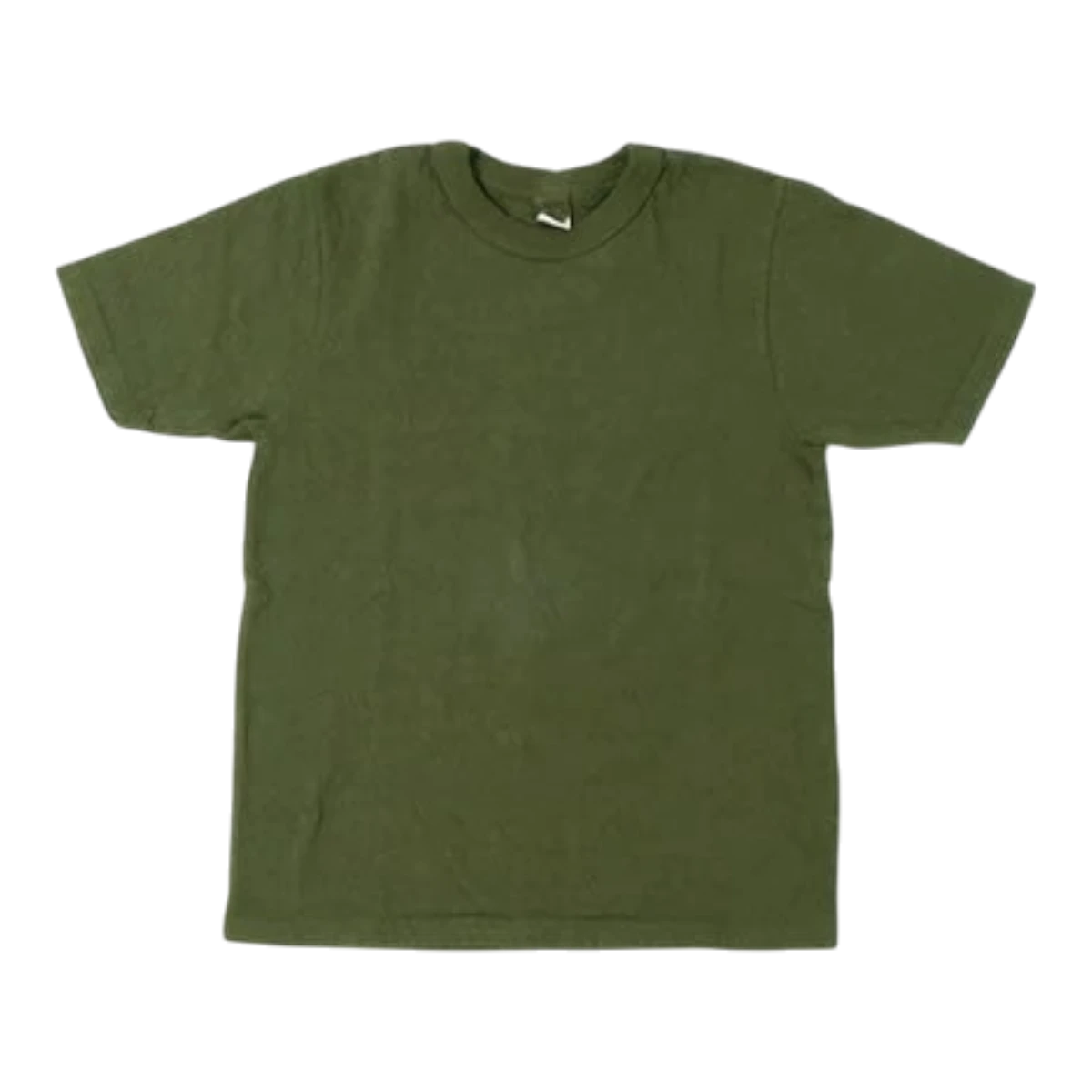 MILWORK No.8 Slub Nep Short Sleeve T-Shirt in green. Made from a durable 9.5 oz. cotton blend with a unique slub and nep texture.