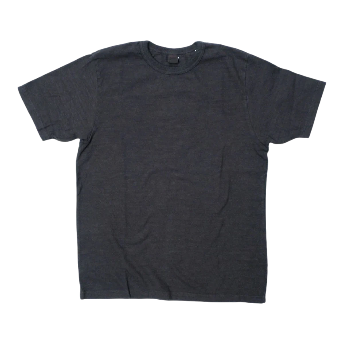 MILWORK No.8 Slub Nep Short Sleeve T-Shirt in steel gray. Made from a durable 9.5 oz blend of Australian cotton, neps, and organic cotton waste for a unique textured look.