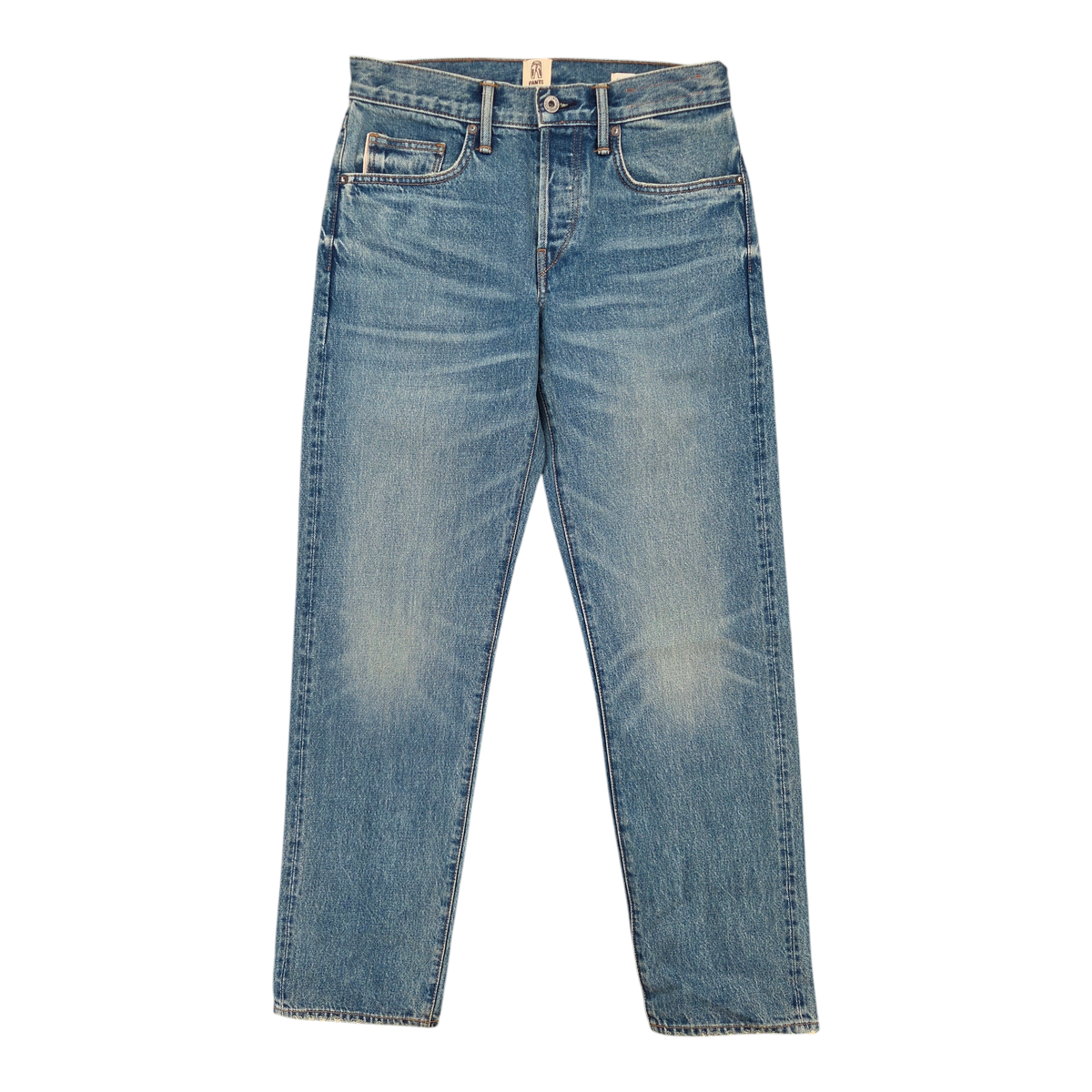 MILWORKS Barrel Classic Straight 14.5oz indigo Japanese stretch selvedge denim jeans with a medium rise and zip fly.