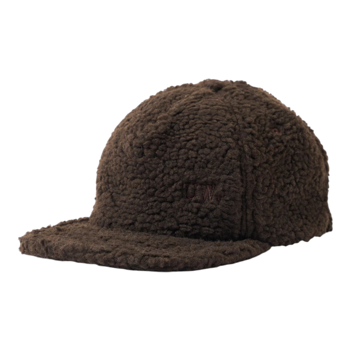 MILWORKS brown galaxy fleece baseball hat with a six-panel construction and embroidered logo detail.